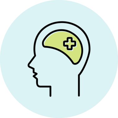 Klinik Psikoloji vektör çizimi tasarımı