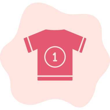 t-shirt simgesi, vektör illüstrasyonu 