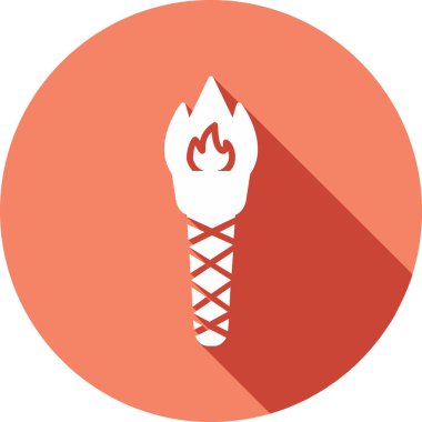 Meşalede yanan alev.