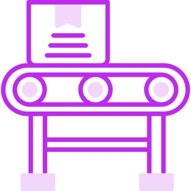 Taşıyıcı Şerit web simgesi, vektör illüstrasyonu