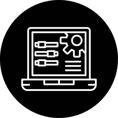 Teçhizat. Web simgesi basit illüstrasyon