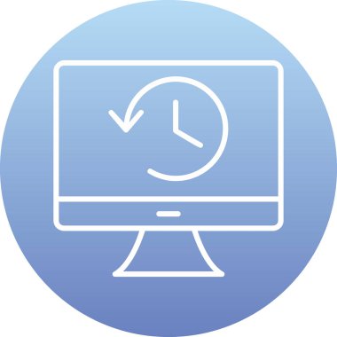 Tarih web simgesi. Basit resimleme