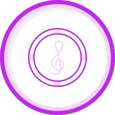 tiz nota anahtarı kutsal kişilerin resmi, vektör çizim 