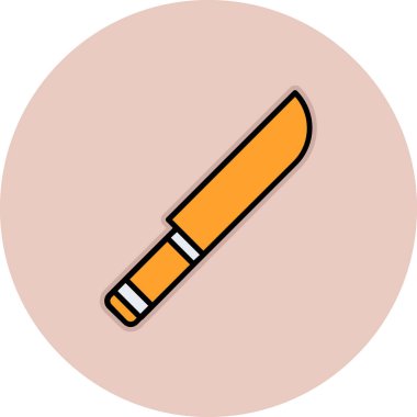 Bıçak. Web simgesi basit illüstrasyon 