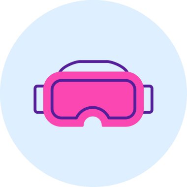 Gözlükler. Web simgesi basit illüstrasyon