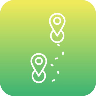 Rotadan. Web simgesi basit illüstrasyon