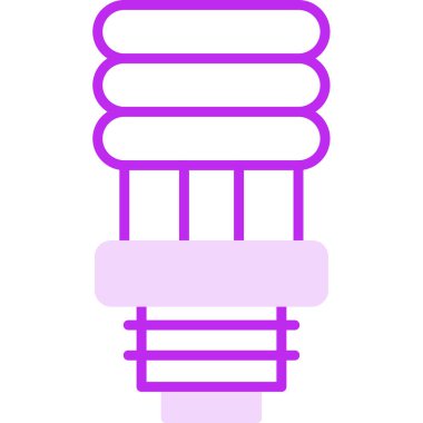 spiral ampul ikonu web basit illüstrasyon
