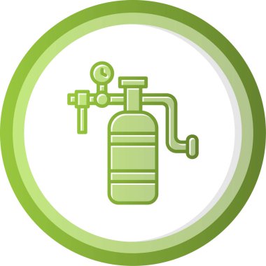 Oxygen Tank modern simgesinin vektör çizimi            