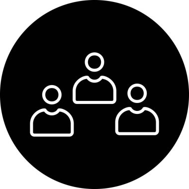 Adaylar web simgesi vektör illüstrasyonu 