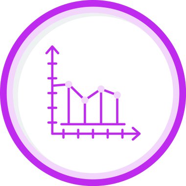 Büyüme grafiği Web simgesi basit illüstrasyon  