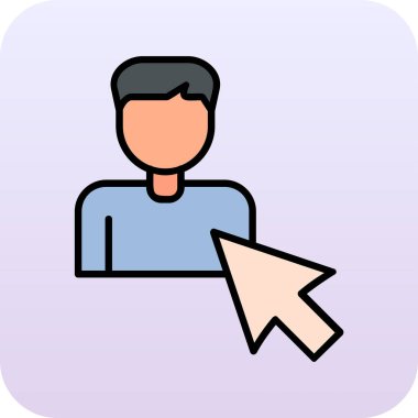 Seçili web simgesi vektör illüstrasyonu