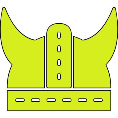 Kask simgesi vektör illüstrasyonu 