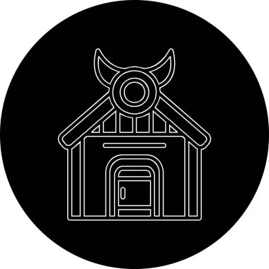 vektör evi oluşturma simgesi, modern tasarım illüstrasyonu 