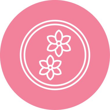 çiçek web simgesi, vektör illüstrasyonu, koku konsepti      