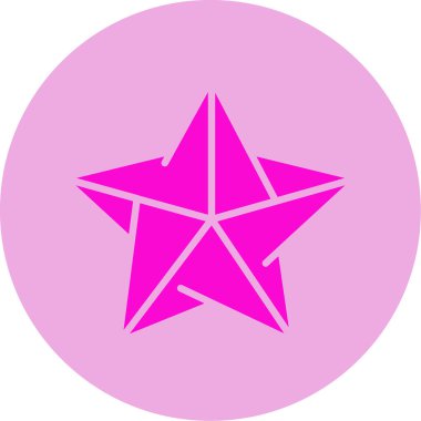 yıldız web simgesi basit illüstrasyon 