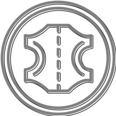 Deri ağ simgesi, vektör çizimi