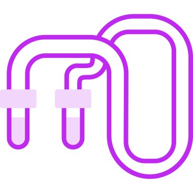 Halat düzlüğü simgesi, vektör illüstrasyonu 