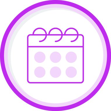 Takvim simgesi, vektör illüstrasyonu basit tasarım