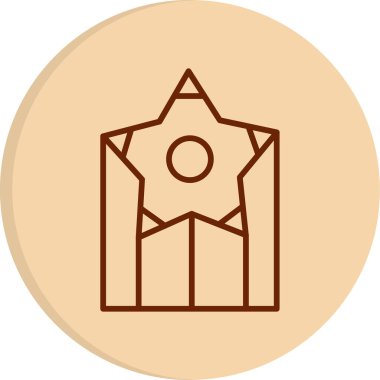 yıldız web simgesi basit illüstrasyon 