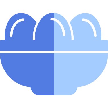 Kavanozda haşlanmış yumurta. Web simgesi basit illüstrasyon