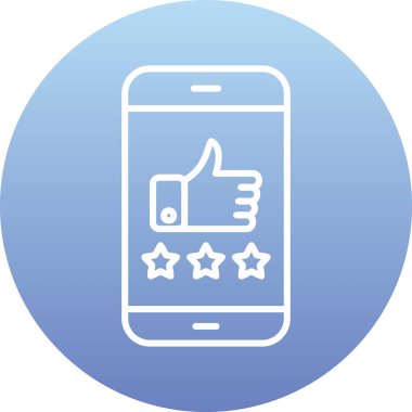 derecelendirme simgesi, vektör illüstrasyonu basit tasarım