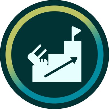 Adımlar web simgesinin vektör illüstrasyonu