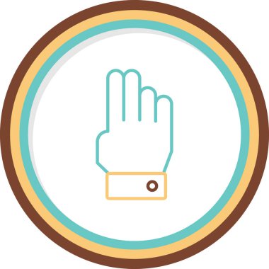 parmak simgesi vektör illüstrasyonu