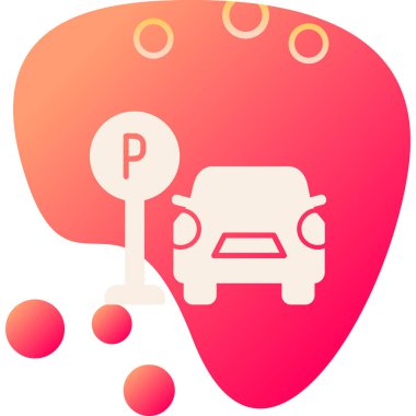 Web simgesi Otopark, illüstrasyon vektör