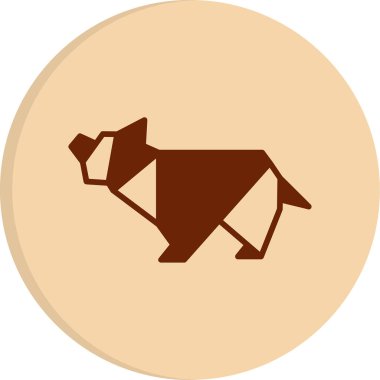 ayı ağ simgesi, vektör illüstrasyonu