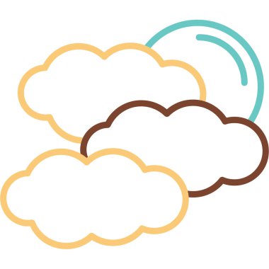 cloudy weather. web icon simple illustration