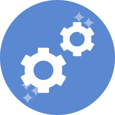 Vitesli ayar simgesi, vektör illüstrasyonu basit tasarım