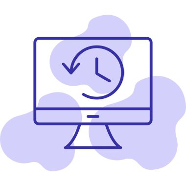 Tarih web simgesi. Basit resimleme