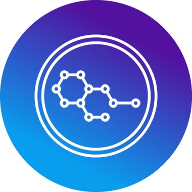 Kimya formülü simgesi, vektör illüstrasyonu 