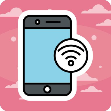 wifi vektör simgesi modern basit illüstrasyon 