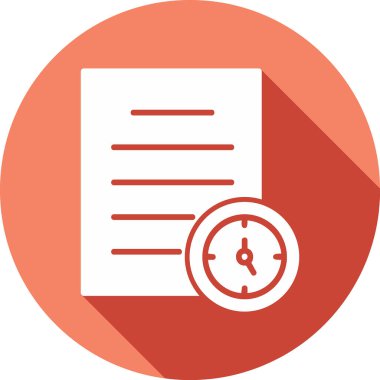 Zamanlama simgesi vektör çizimi alıştırması