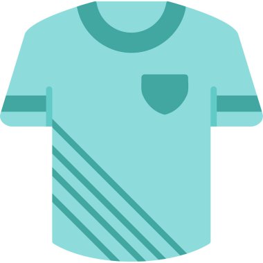 Tişört simgesinin vektör illüstrasyonu