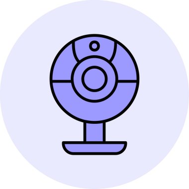Web kamera simge vektör çizim