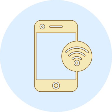 wifi vektör simgesi modern basit illüstrasyon 