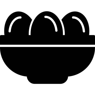 Kavanozda haşlanmış yumurta. Web simgesi basit illüstrasyon