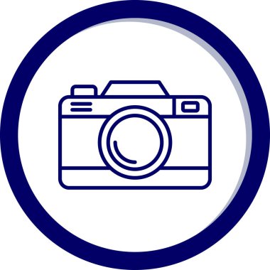 Kamera. Web simgesi basit illüstrasyon 