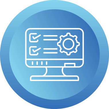 Web simgesi basit illüstrasyon ayarlanıyor