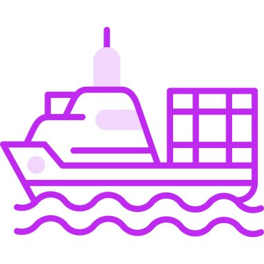 Gemi simgesi web basit illüstrasyon