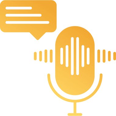 vector illustration of Voice message icon                        