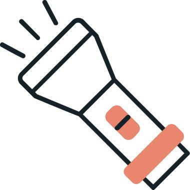 el feneri. Web simgesi basit illüstrasyon