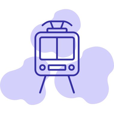 Web simgesi tren, illüstrasyon vektör 