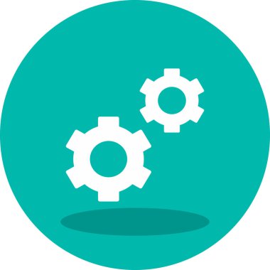 Vitesli ayar simgesi, vektör illüstrasyonu basit tasarım