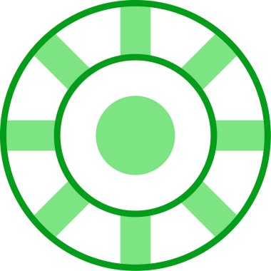 Renk Çemberi web simgesi, vektör illüstrasyonu