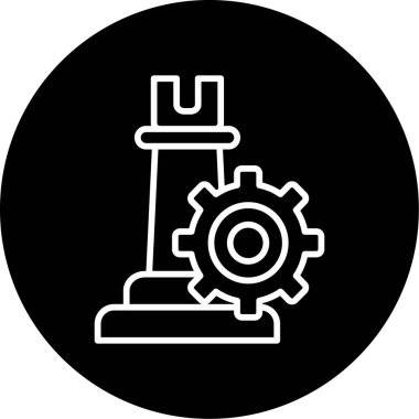 Strateji Simgesi Vektör illüstrasyonu 