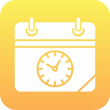 Zamanlama simgesi, vektör illüstrasyonu