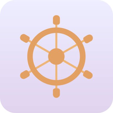 Dümen. Web simgesi basit illüstrasyon